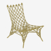 3d model Armchair wicker Knotted - preview