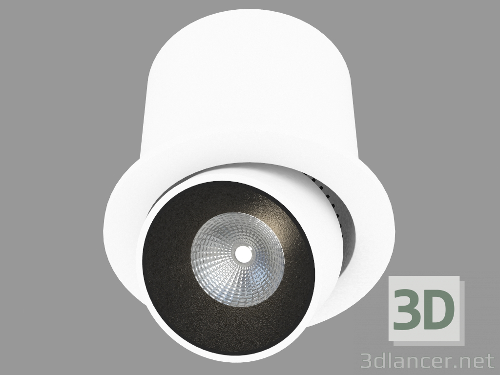 Modelo 3d Recesso LED giratória luminária (DL18431 11WW-R Branco Dim) - preview