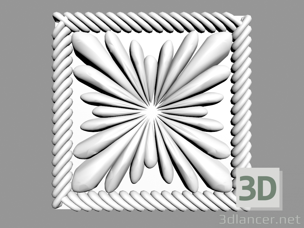 modèle 3D Encadrement D600 - preview