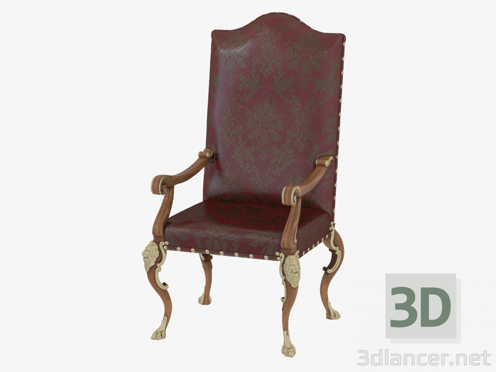 3 डी मॉडल शेर के पैरों पर कुर्सी (इसालोनी 2015) - पूर्वावलोकन