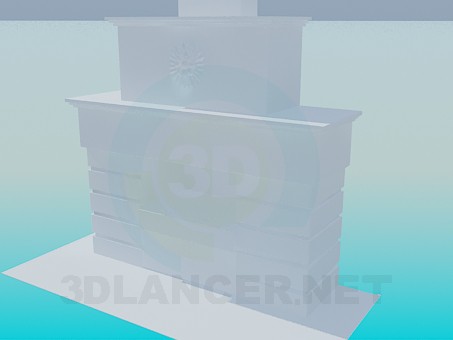 3d model Fireplace - preview 3d model Fireplace - preview