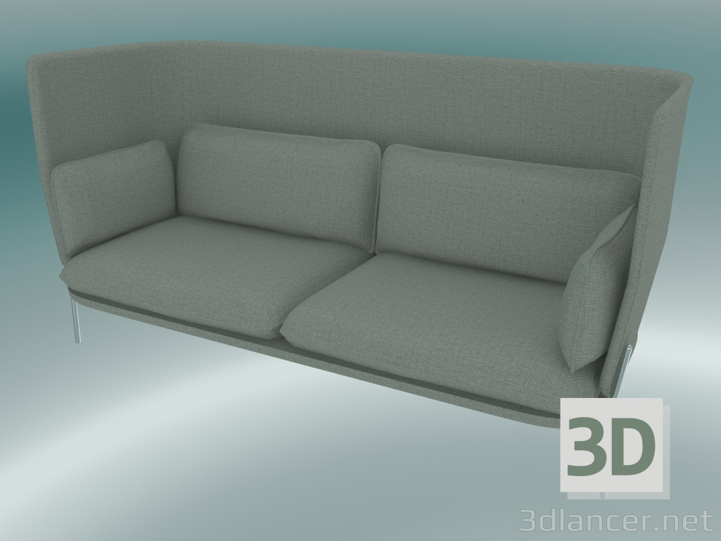 3D Modell Sofa Sofa (LN7, 90 x 232 H 115 cm, Beine verchromt, Sunniva 2 717) - Vorschau