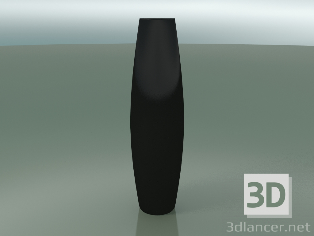 3 डी मॉडल फूलदान की बोतल छोटी (काली) - पूर्वावलोकन