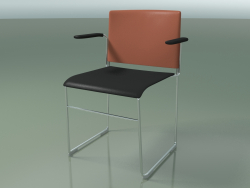 Chaise empilable avec accoudoirs 6603 (polypropylène Rust co deuxième couleur, CRO)