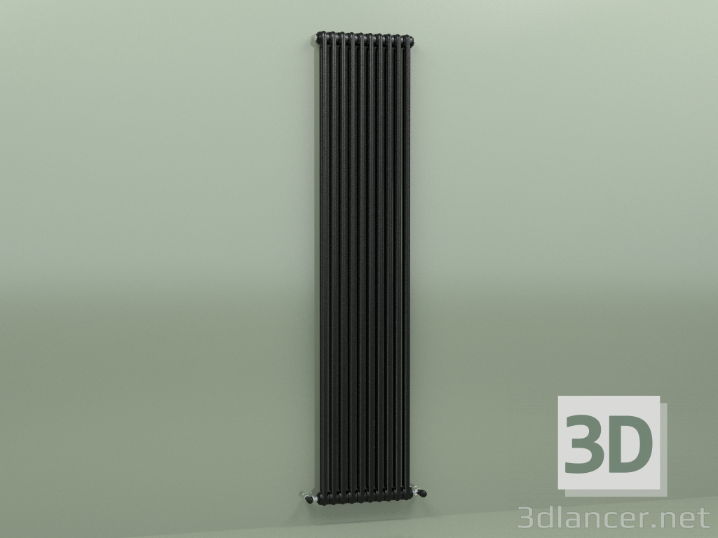modèle 3D Radiateur TESI 2 (H 2200 10EL, Noir - RAL 9005) - preview