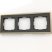 modello 3D Telaio per 3 montanti Baguette (nero-ottone) - anteprima