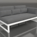 3d model Modular sofa, section 1 right, high back (White) - preview