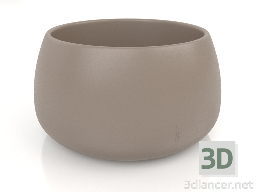 3D Modell Blumentopf 3 (Bronze) - Vorschau