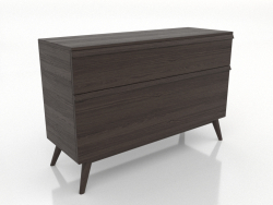 Chest of drawers 4 1200 mm (ash walnut)