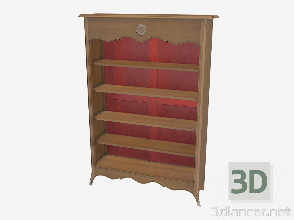 3D Modell Bücherregal 144 - Vorschau