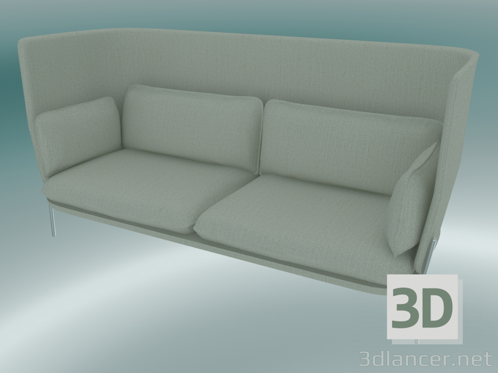 modèle 3D Sofa Sofa (LN7, 90x232 H 115cm, Pieds Chromés, Sunniva 2 811) - preview