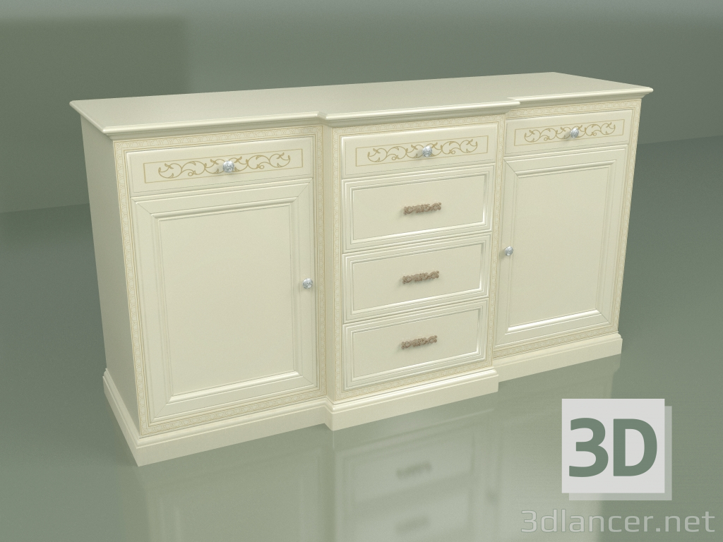 modèle 3D Armoire 3 tiroirs VN 230 - preview