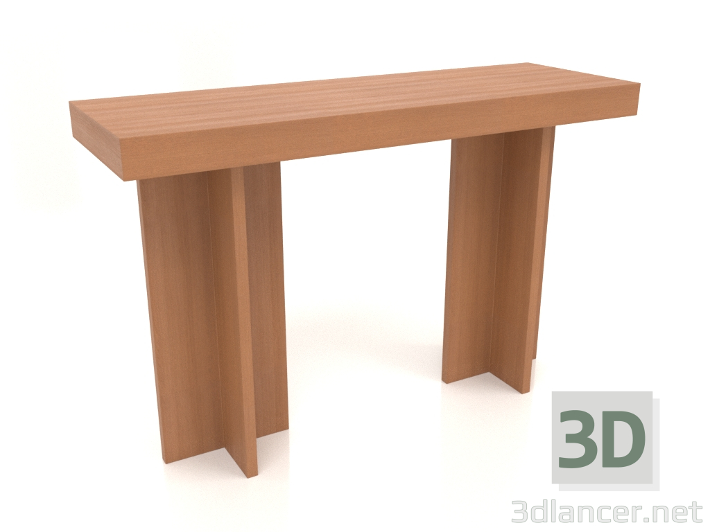 3D modeli Konsol masası KT 14 (1200x400x775, ahşap kırmızı) - önizleme