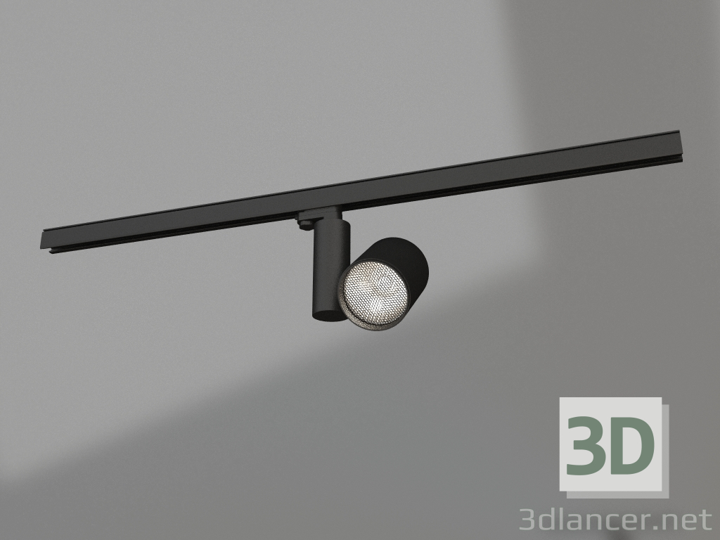 3D Modell Lampe LGD-SHOP-4TR-R100-40W Warm3000 (BK, 24 Grad) - Vorschau