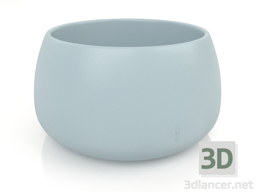 3D Modell Blumentopf 3 (Blaugrau) - Vorschau