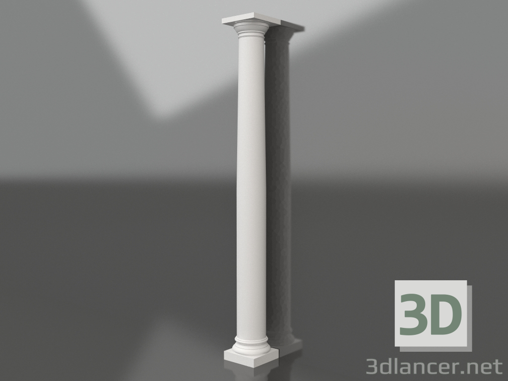 3D modeli Alçı kolonu KK 004 (D=200-240mm, H=2800mm) - önizleme