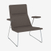 3d model Leather armchair with armrests Low Pad - preview