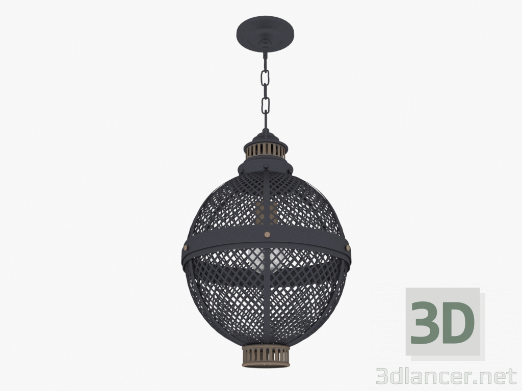 3D Modell Pendelleuchte Morrocan Std Glühbirne - Vorschau