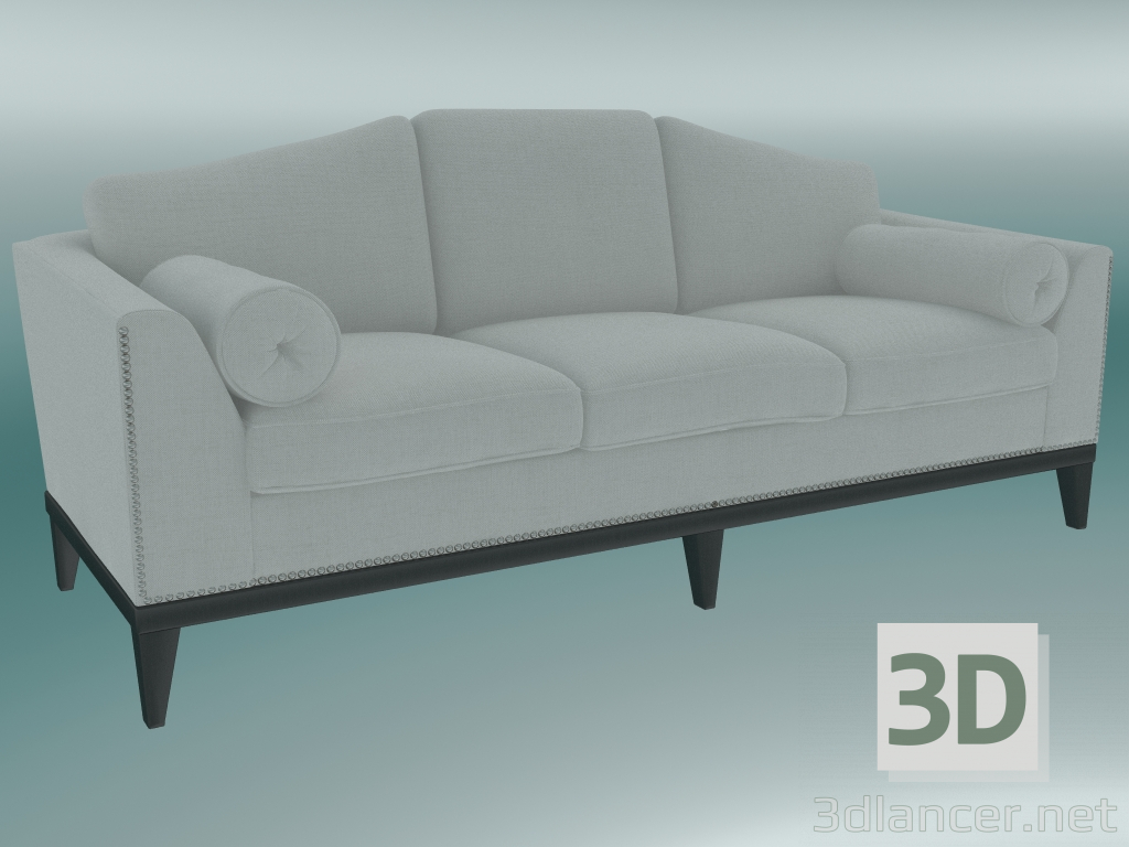 modello 3D Divano Belfast triple - anteprima