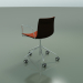 3D modeli Sandalye 0334 (5 tekerlekli, kolçaklı, ön kaplamalı, venöz) - önizleme