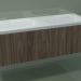 3d model Double washbasin with drawers (L 144, P 50, H 48 cm, Noce Canaletto O07) - preview