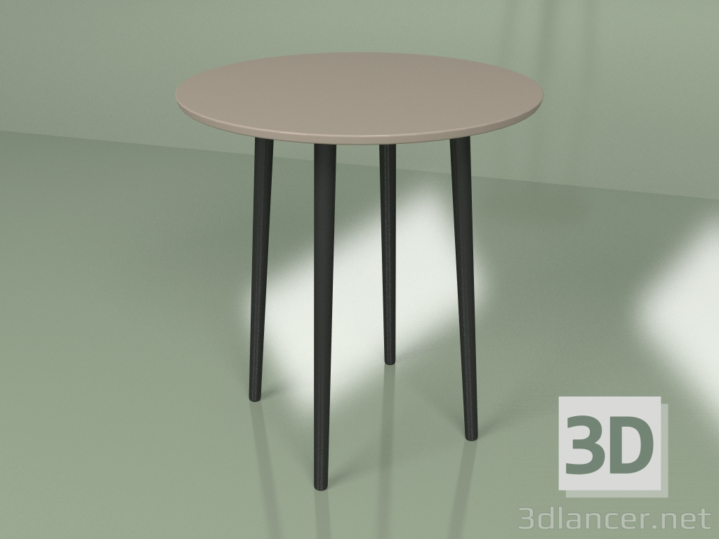 Modelo 3d Mesa de jantar pequena Sputnik 70 cm (café) - preview