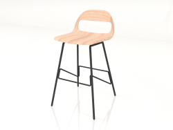 Semi-bar chair Leina (Black)