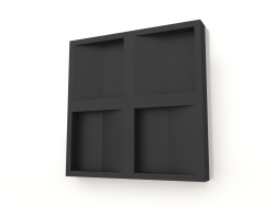 Panel de pared 3D CONCAVE (negro)