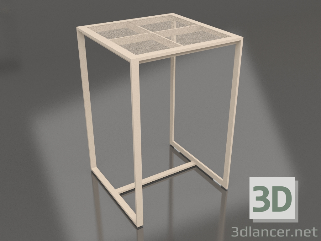 modello 3D Tavolino da bar (Sabbia) - anteprima