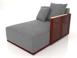 Sofa module section 2 right (Wine red)