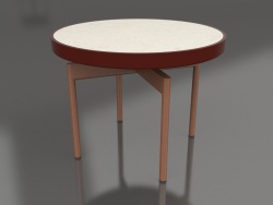 गोल कॉफी टेबल Ø60 (वाइन रेड, डेकटन डेने)