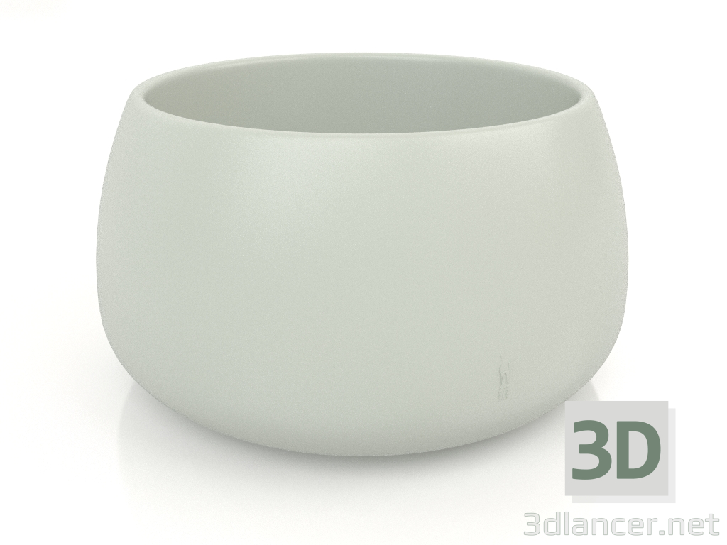 modèle 3D Cache-pot 3 (Gris ciment) - preview