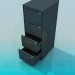 modèle 3D Socle de bureau avec tiroirs - preview