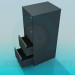 modello 3D Piedistallo di ufficio con cassetti - anteprima