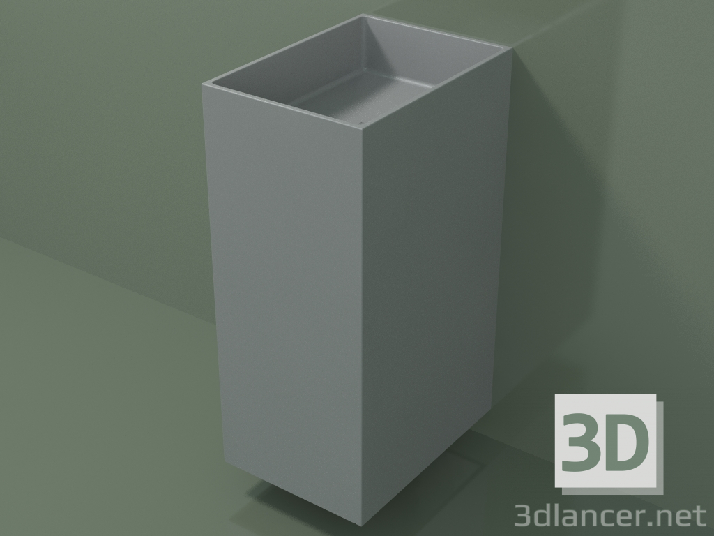 3d model Wall-mounted washbasin (03UN16302, Silver Gray C35, L 36, P 50, H 85 cm) - preview