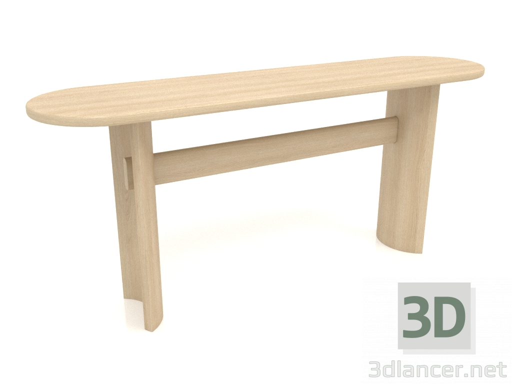 3D Modell Konsole KT 04 (1600x400x700, Holz weiß) - Vorschau
