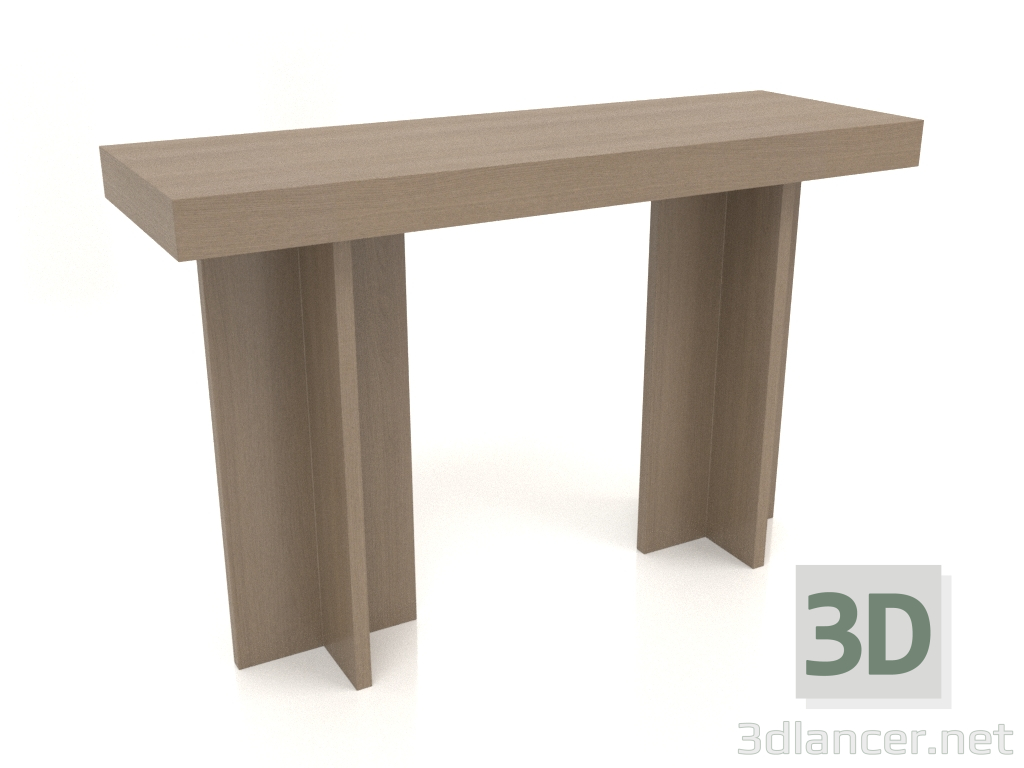 3D modeli Konsol masası KT 14 (1200x400x775, ahşap grisi) - önizleme