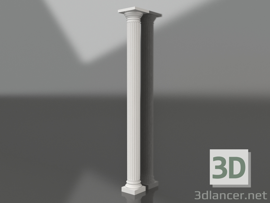 3d model Gypsum column KK 006 (D=200mm, H=2740mm) - preview