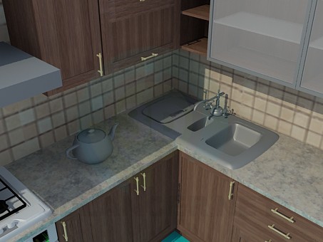 3d model Kitchen - preview 3d model Kitchen - preview