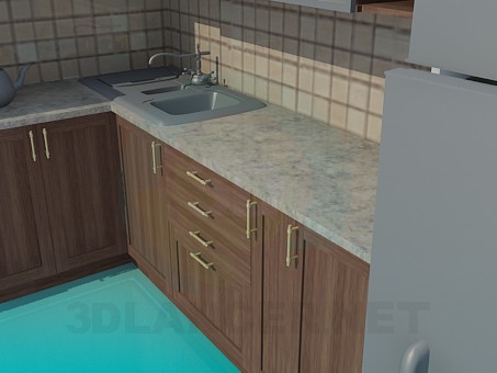 3d model Kitchen - preview 3d model Kitchen - preview