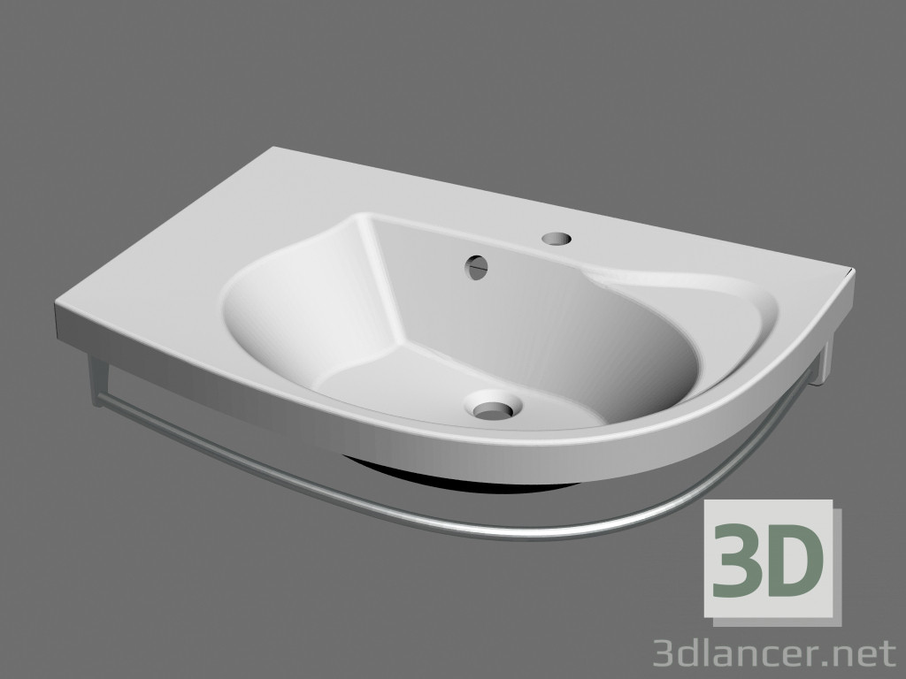 3D Modell Rosa Comfort L Waschbecken - Vorschau