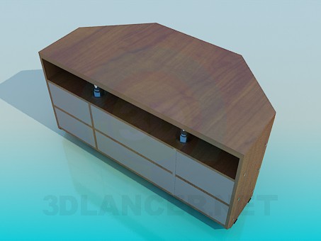 modelo 3D Armario para TV - escuchar modelo 3D Armario para TV - escuchar