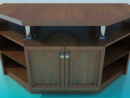 modelo 3D Armario para TV - escuchar modelo 3D Armario para TV - escuchar