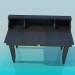 3d model Writing table - preview