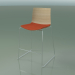3d model Bar stool 0304 (on a sled, with a pillow on the seat, bleached oak) - preview