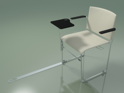 Stapelbarer Stuhl mit Armlehnen und Zubehör 6603 (Polypropylen Elfenbein, CRO)