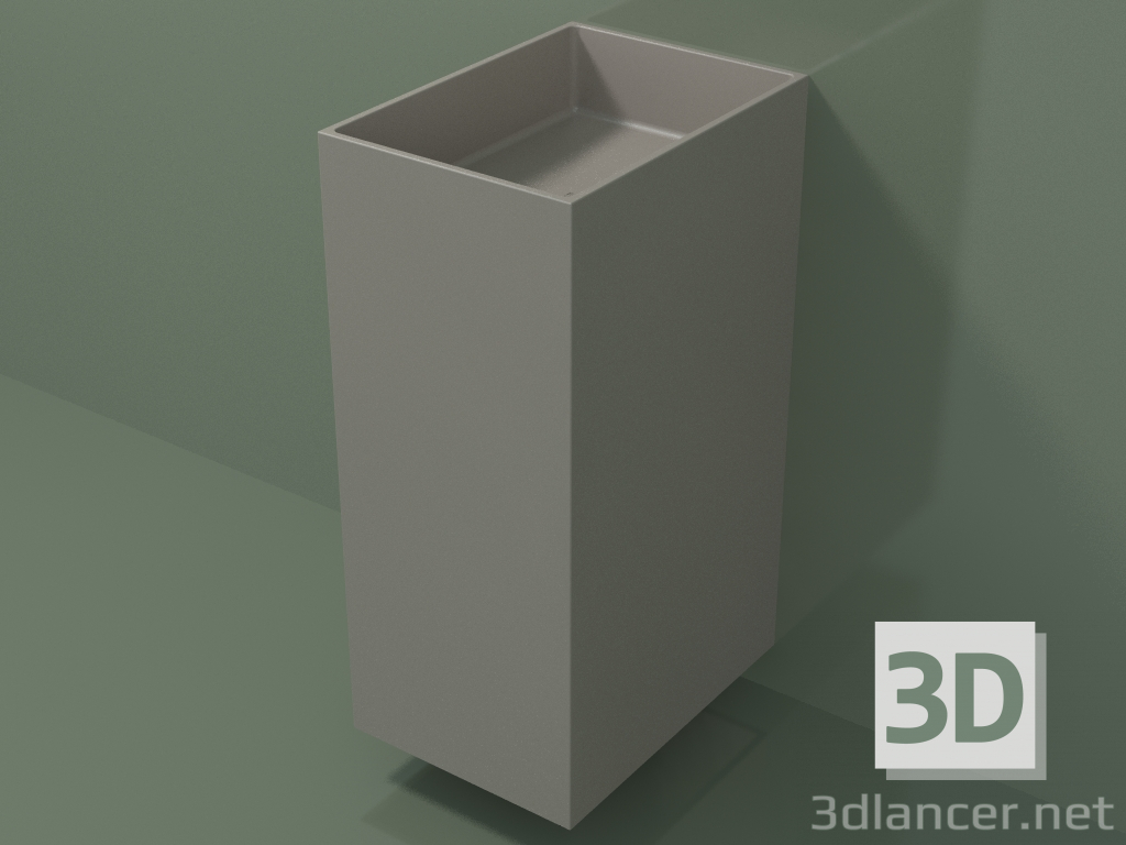 modello 3D Lavabo sospeso (03UN16302, Clay C37, L 36, P 50, H 85 cm) - anteprima