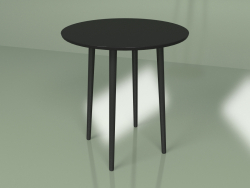छोटी डाइनिंग टेबल स्पुतनिक 70 सेमी (काला)