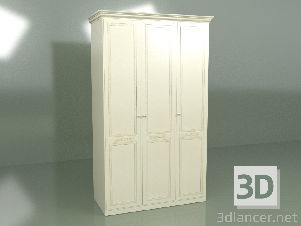 3D Modell Kleiderschrank 3 Türen VN 130 - Vorschau