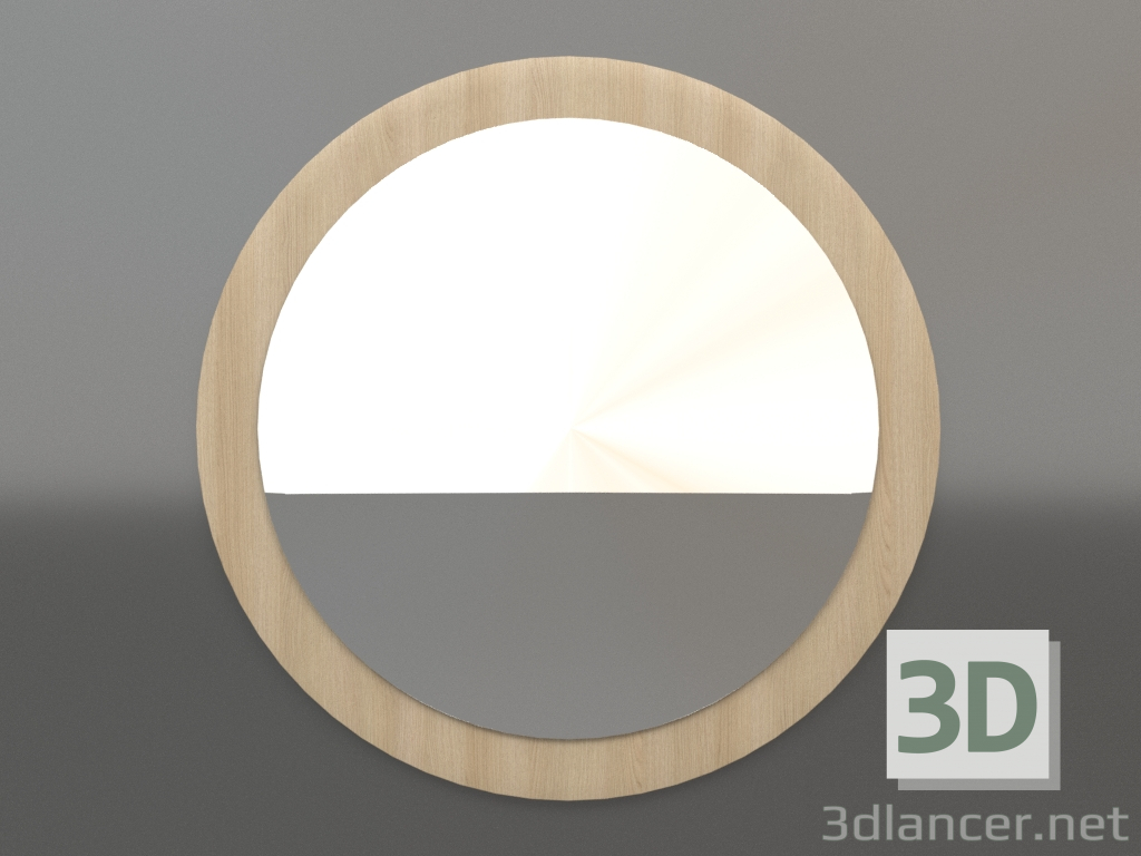 modello 3D Specchio ZL 25 (P=900, legno bianco) - anteprima